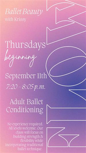 Adult Ballet 2025